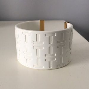 White tory burch bracelet cuff